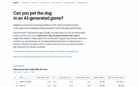DogLM — Can you pet the dog in an AI-generated game? — screenshot