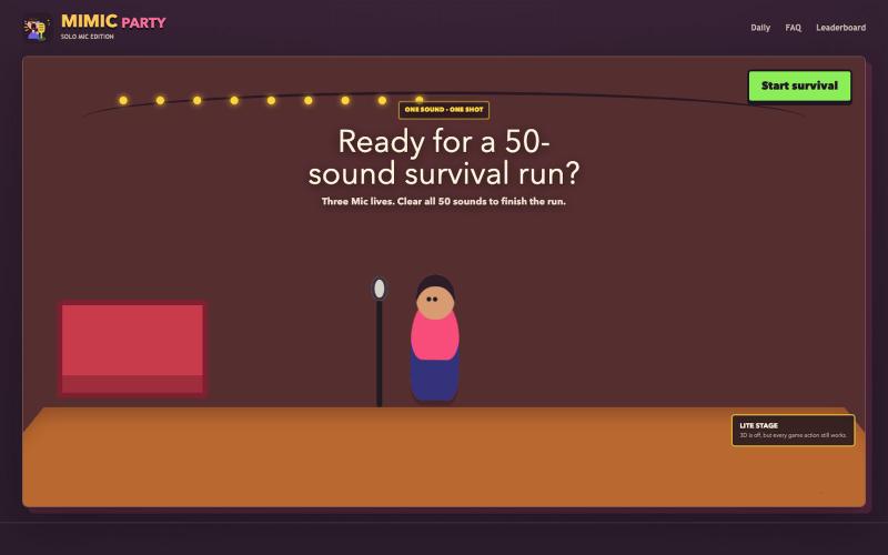 Play Mimic Party Online: Free Voice Imitation Game — screenshot