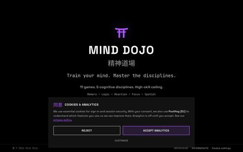 MIND DOJO - Train Your Mind — screenshot