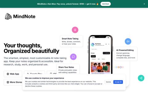MindNote - AI Notetaking App — screenshot