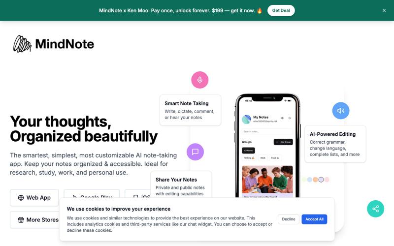 MindNote - AI Notetaking App — screenshot