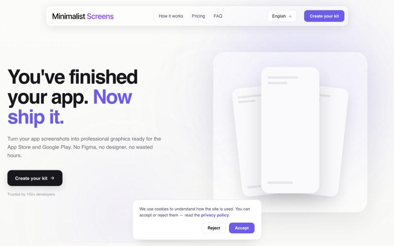 Minimalist Screens — screenshot