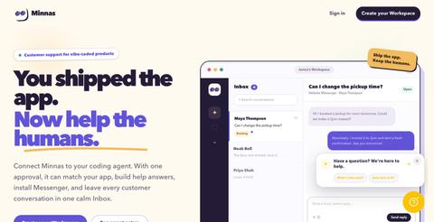 Minnas — Every customer conversation. One friendly Workspace. — screenshot