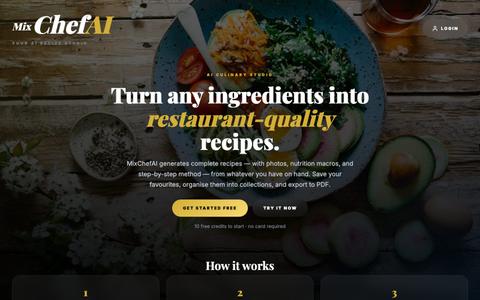 MixChefAI — AI Recipe Studio — screenshot