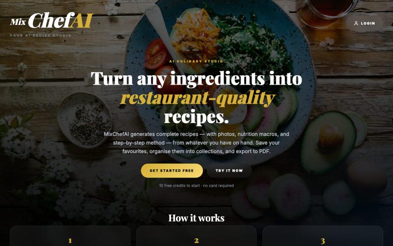 MixChefAI — AI Recipe Studio — screenshot