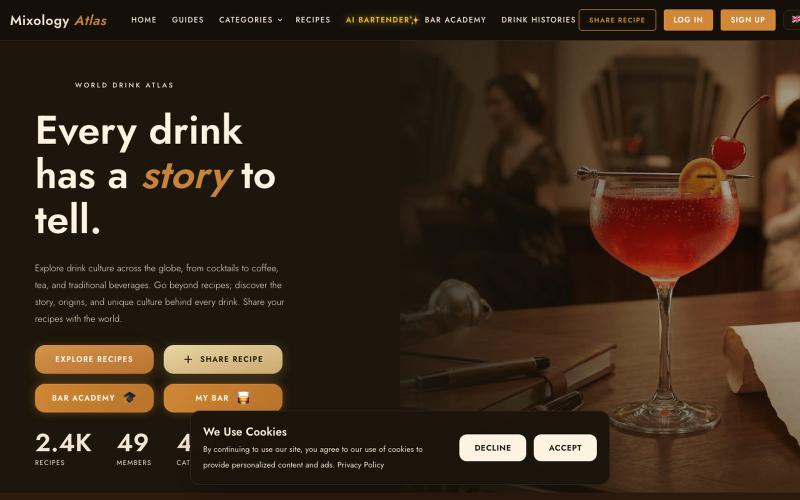 Mixology Atlas | Cocktail Culture — screenshot