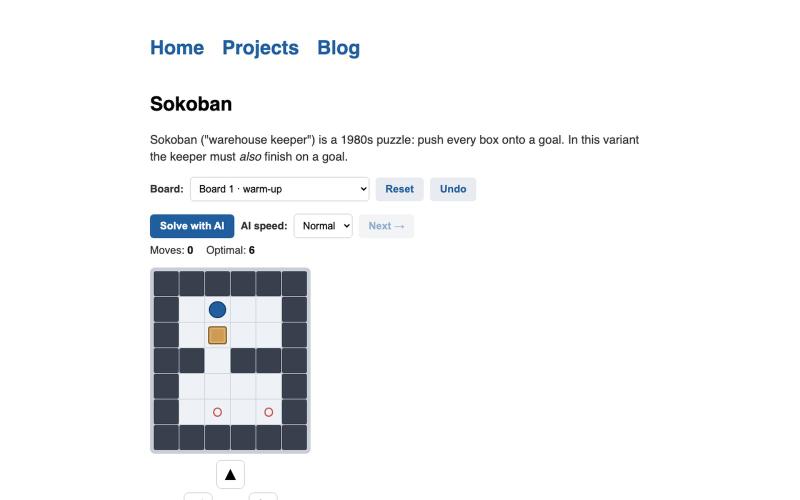 Sokoban. Menachem Kornreich — screenshot
