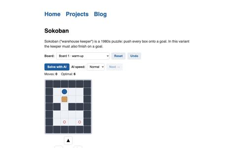 Sokoban. Menachem Kornreich — screenshot