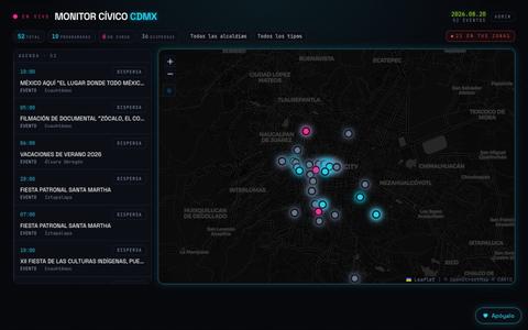 Monitor Cívico CDMX · Monitor Cívico CDMX — screenshot