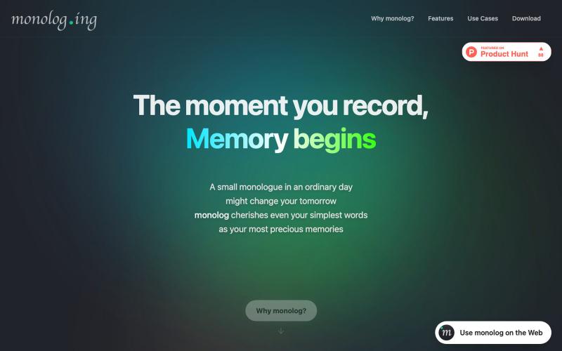 monolog — screenshot
