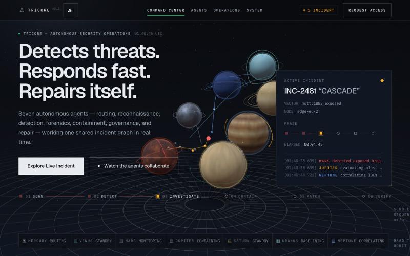TRICORE — Command Center — screenshot