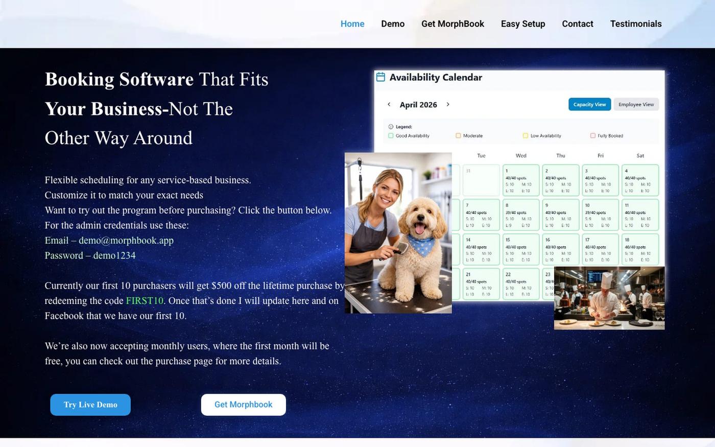 Home - morphbookpro.com — screenshot