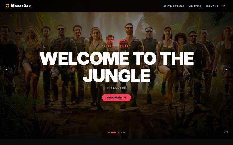 MovezBox — India's Modern Box Office Tracker | Daily Collection Updates — screenshot