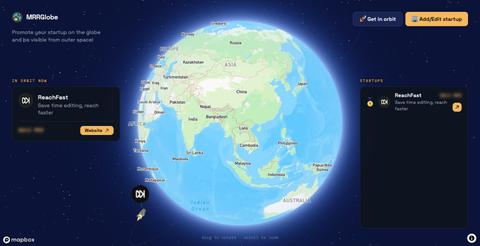 MRRGlobe | The world map of startup revenue — screenshot