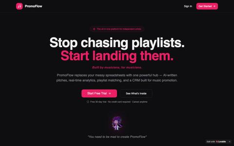 PromoFlow – Free Music Promotion Hub (No Card) — screenshot