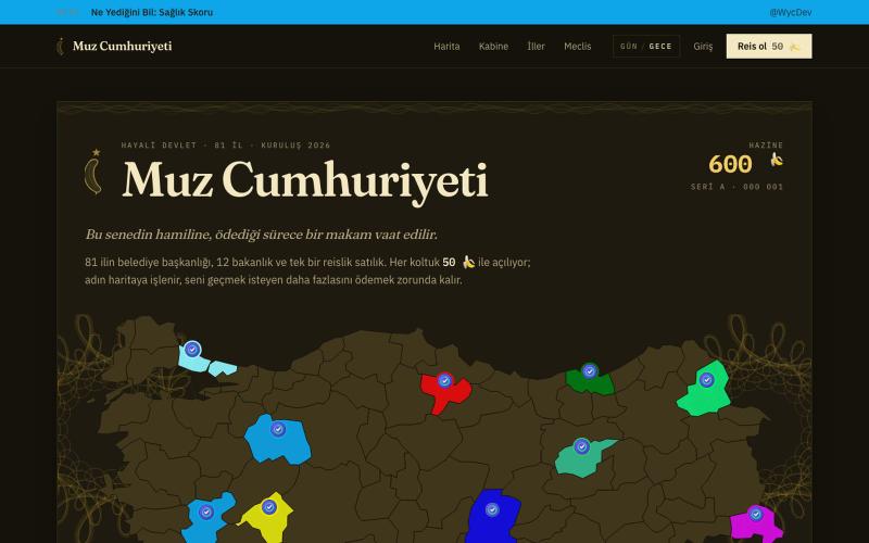 Muz Cumhuriyeti — koltuğunu satın al — screenshot