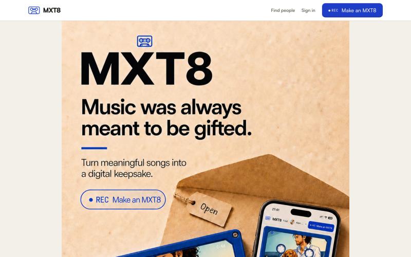 MXT8. Not a playlist. A tape. — screenshot