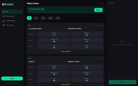 BetLeague — screenshot