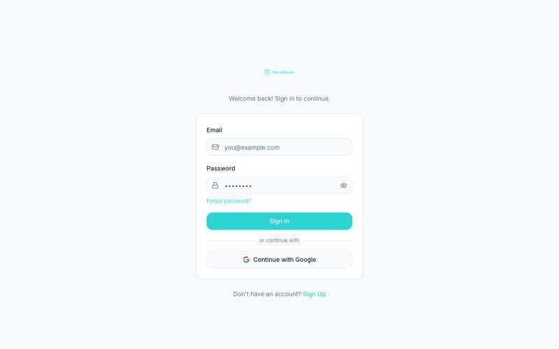 MyCashBook — Offline Cash Book, Expense & Income Tracker — screenshot