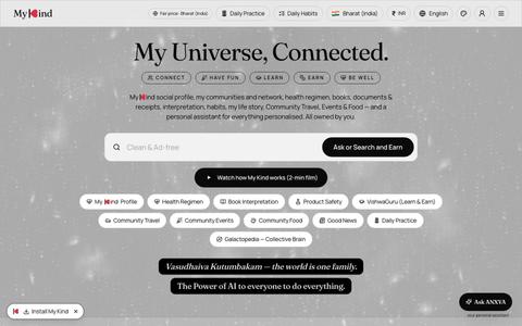 My Kind — Social, Health, Education, Travel, Food & Events, Personalised — screenshot