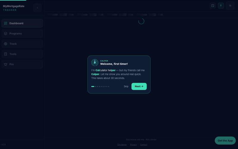 MyMortgageRateTracker — screenshot