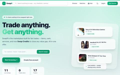 SwapR — Trade anything. Get anything. — screenshot