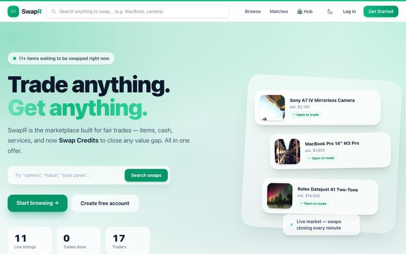 SwapR — Trade anything. Get anything. — screenshot