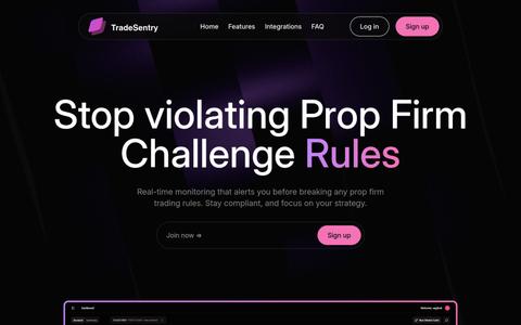 Prop Trading Assistant | Real-Time Compliance Monitoring for Prop Firms — screenshot