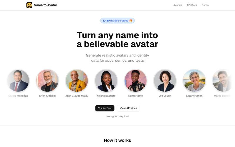 Name to Avatar - Turn any name into an avatar — screenshot