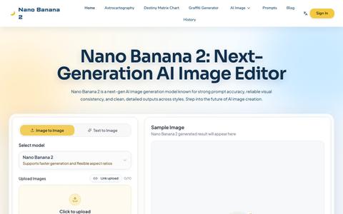Nano Banana 2 free try Next-Generation AI Image Editor & Photo Editor — screenshot