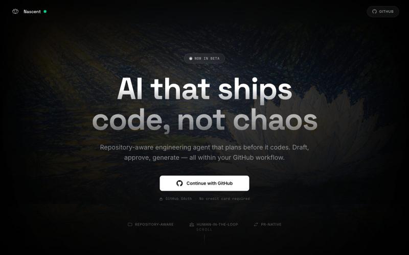 NascentAI — screenshot