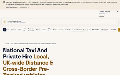 National Taxi And Private Hire — Worldwide Transfers — screenshot