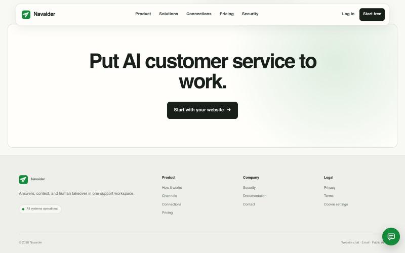 Navaider — screenshot