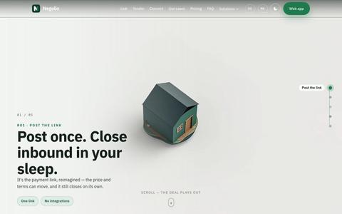 Negolio — your inbound deals, negotiated and closed without the inbox — screenshot
