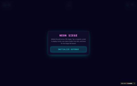 Neon Siege — Isometric Cyberpunk Tower Defense — screenshot