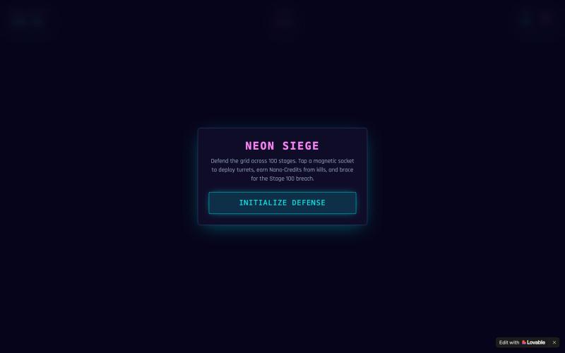 Neon Siege — Isometric Cyberpunk Tower Defense — screenshot