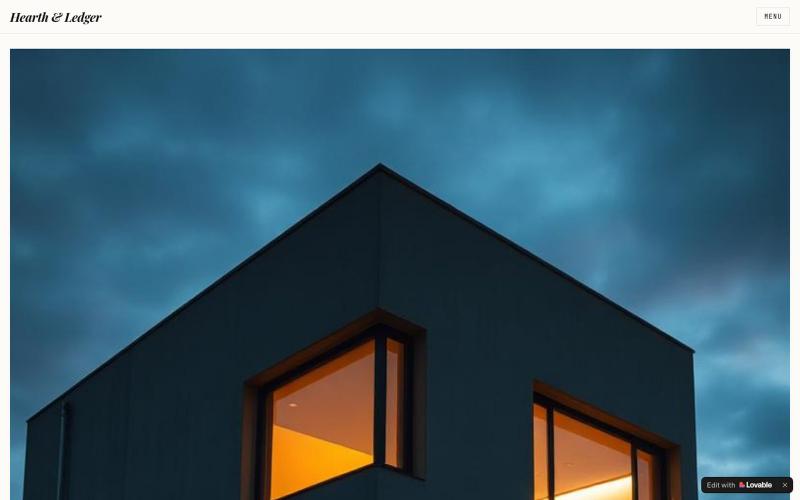 Hearth & Ledger — Buy & Sell Architectural Homes — screenshot