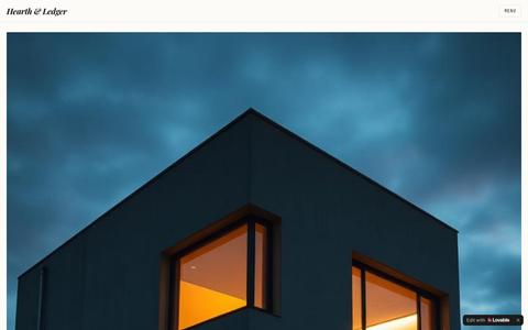 Hearth & Ledger — Buy & Sell Architectural Homes — screenshot