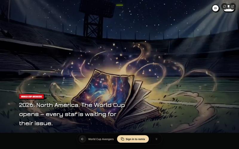 World Cup Avengers | Neta Studio — AI World Builder & Game Generator — screenshot