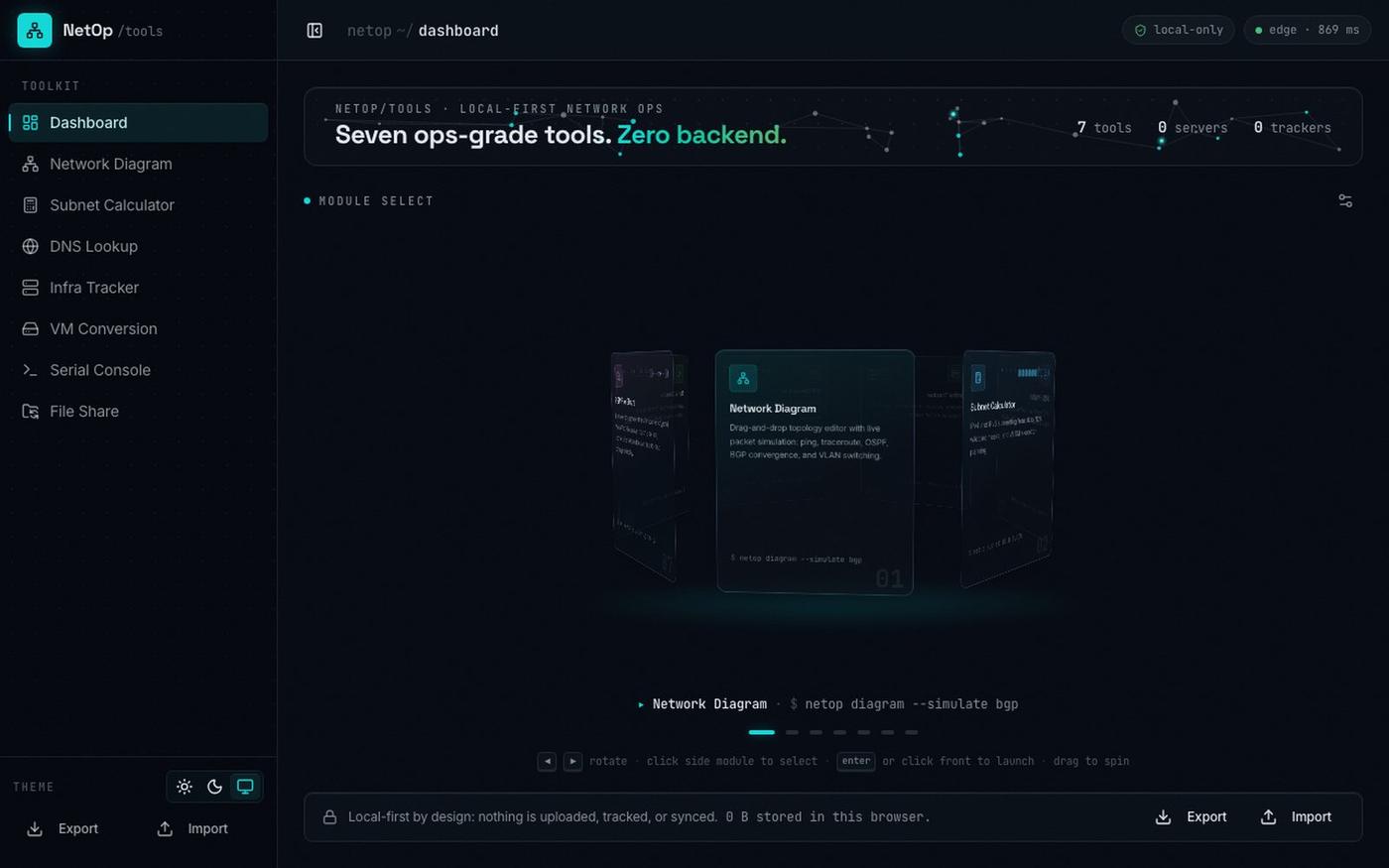 NetOp Tools — screenshot