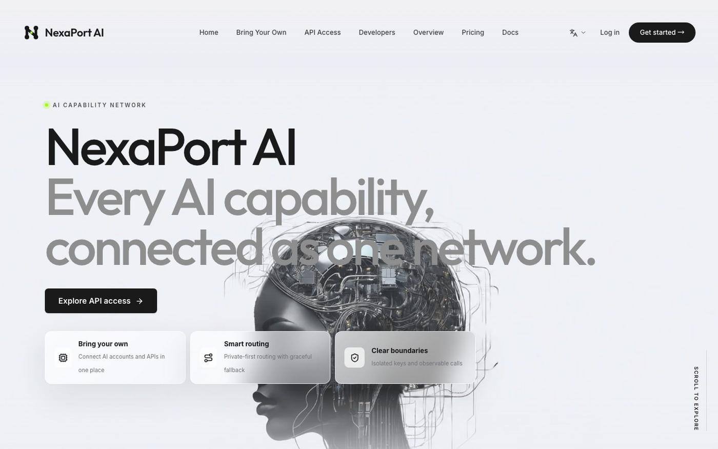 NexaPort AI | AI Capability Network — screenshot