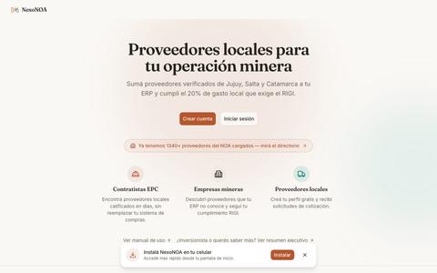 NexoNOA — screenshot