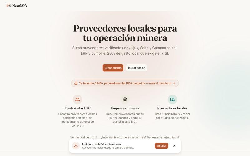 NexoNOA — screenshot