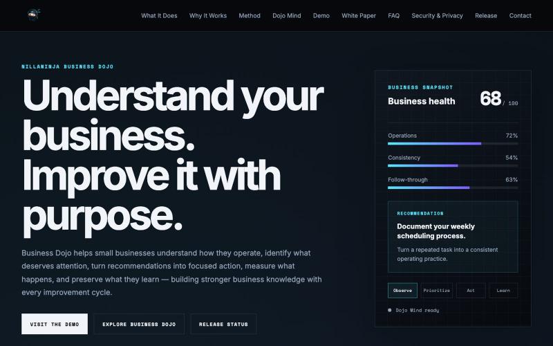 Business Dojo | Small Business Improvement System | NillaNinja — screenshot