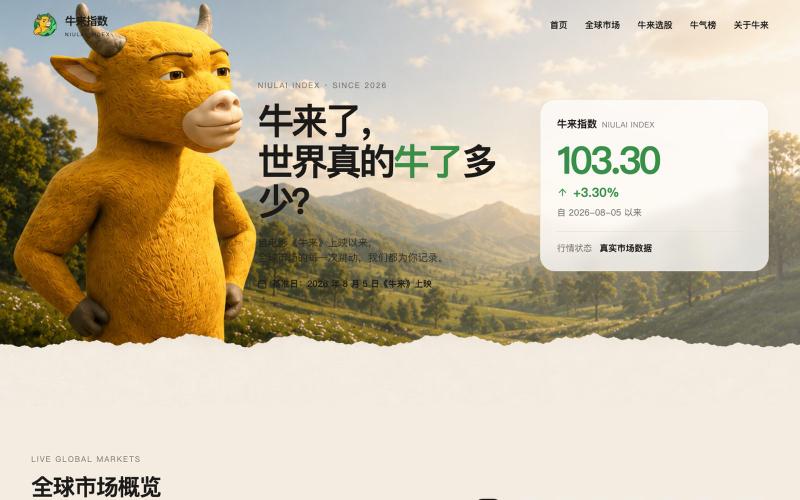 牛来指数 NIULAI INDEX — screenshot