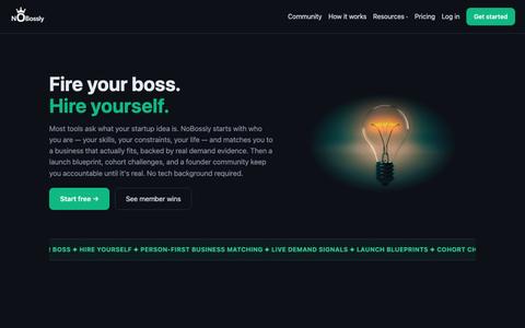 AI-Powered Business Builder · NoBossly — screenshot