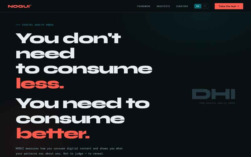 NOGUI — Consume Better — screenshot
