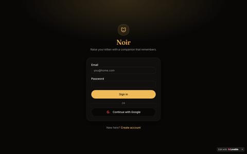 Noir — your kitten's companion — screenshot