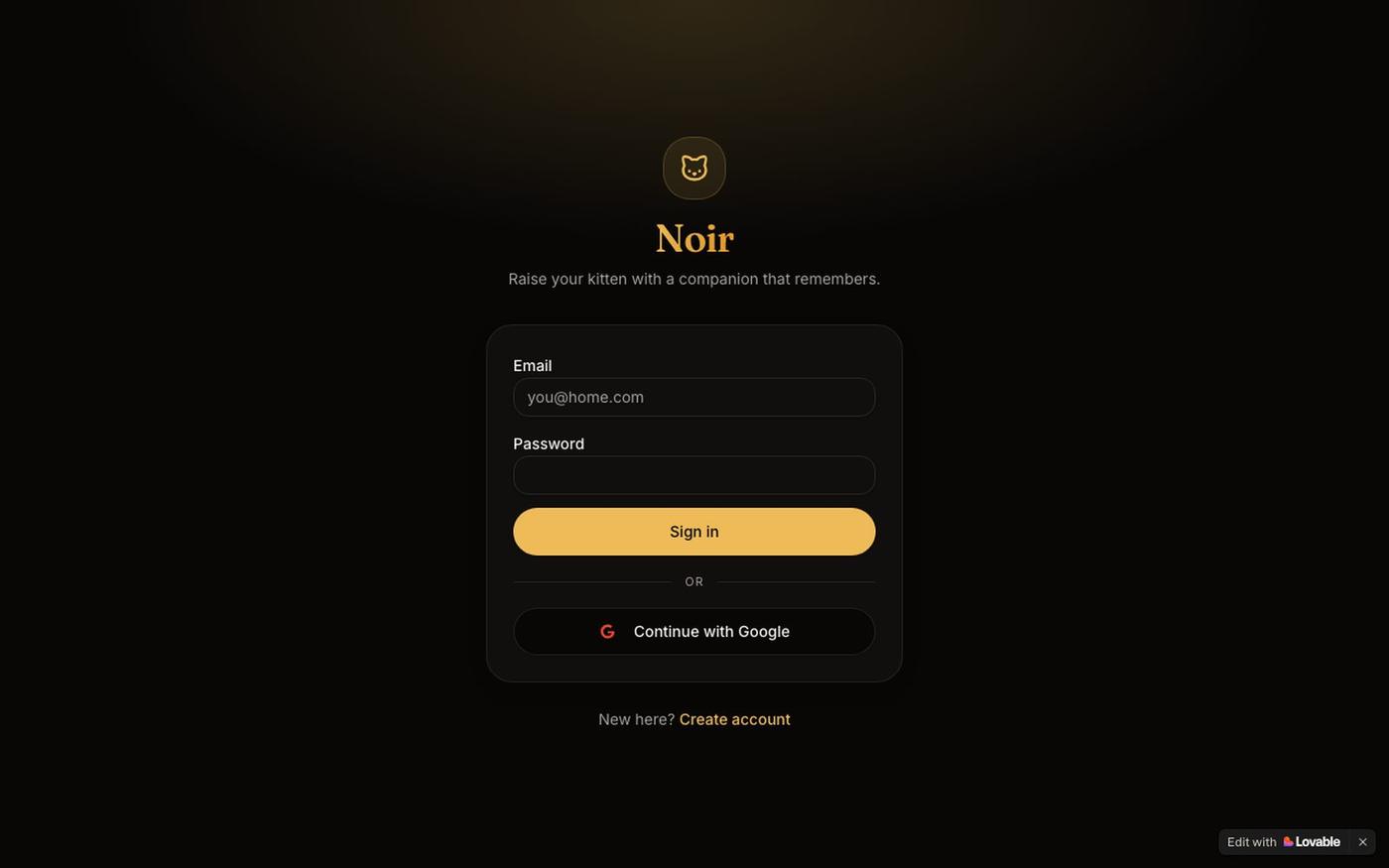 Noir — your kitten's companion — screenshot