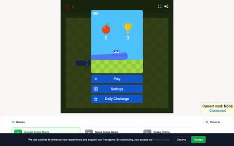 Enhanced Nokia Snake Game - Play Snake Game Online Free | Nokia Snake Mods — screenshot